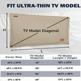 thumbnail image 3 of AYAMAYA Outdoor TV Cover 600D Waterproof Screen Protector 43" 50" 55" 65" 65" Ultra-Thin, 3 of 8