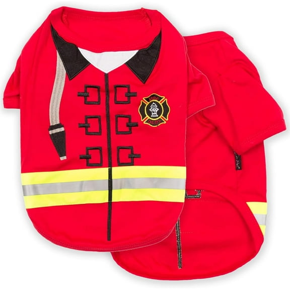 Firebarker Firefighter Dog Costume Shirt - X-Large