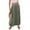 Army Green, variant on ZZwxWA Boho Skirts for Womens Long Summer Skirs Trendy Bubble Skirts Maxi Beach Skirt with Pockets Casual Flowy Skirts