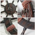 thumbnail image 2 of Nautical Wooden Ship Wheel Decoration, Beach Wooden Boat Ship Steering Wall Art Decor, Wooden Ship Wheel, Wall Hanging Ornament, 2 of 6