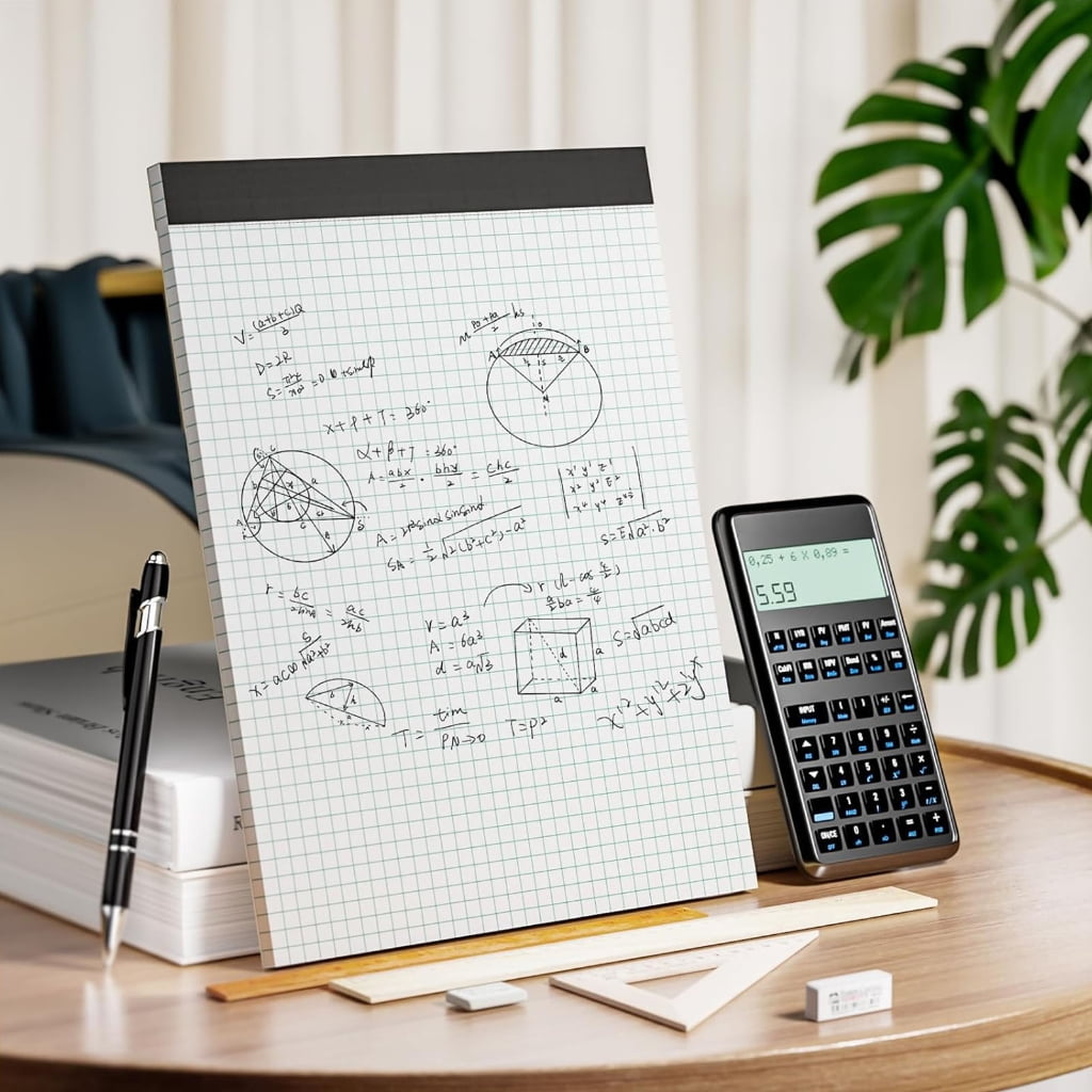 6 Pcs A4 Paper Pads Engineering Notebook Writing Paper Tearable Notepads