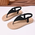 thumbnail image 5 of hoksml Women's Flip Flops Thong Flat Sandals Elastic Slingback Open Toe Summer Beach Casual Shoes, 5 of 9