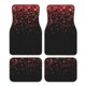 thumbnail image 1 of Balery Red Glitter1 Juego de 4 Alfombrillas para Auto, Revestimientos de Caucho Resistente, Diseño Antideslizante, 1 of 7