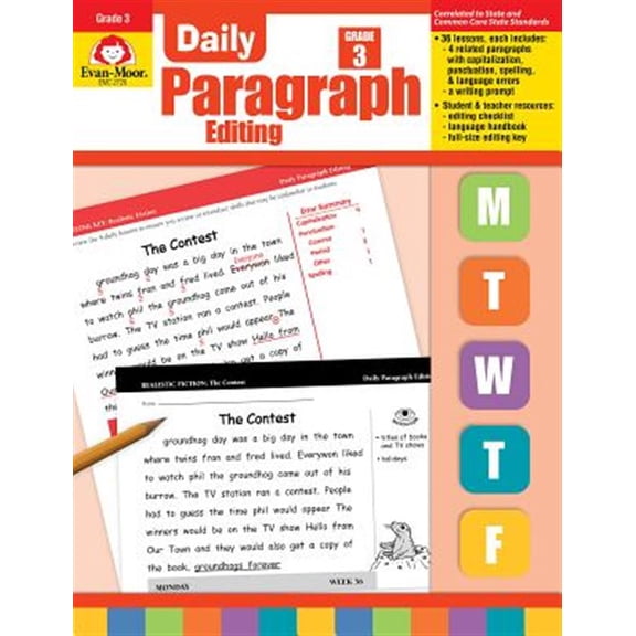 Pre-Owned Daily Paragraph Editing, Grade 3 Teacher Edition (Paperback) 1557999570 9781557999573