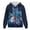 Galaxy Turtle Print, variant on Mushroom Sunflower Print Oversized Zip Up Hoodie for Women Long Sleeve Loose Fit Hooded Sweatshirt with Pockets Soft Casual Jacket for Pilates, Trekking Fall Outwear, 2XL