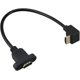 thumbnail image 4 of Cable HDMI de 90 grados, cable HDMI 1.4 macho a HDMI macho chapado en oro, compatible con 1080P HD 3D decodificador de computadora proyector TV PS3/4 (30 cm, arriba+abajo+izquierda+derecha), 4 of 4