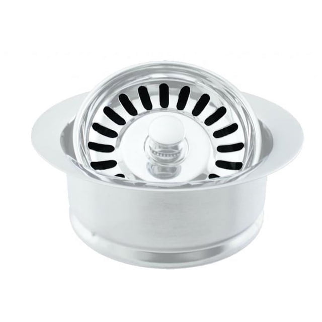 Westbrass D2089SEV-50 InSinkErator Style Disposal Flange & Strainer in Powder Coated White