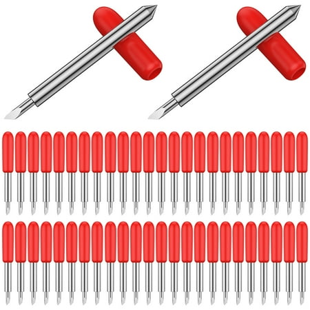 

50Pcs Deep Cut Blades 45 Degree Lettering Blade Carbide Cutting Blades Replacement