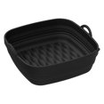 thumbnail image 1 of Huayishang Air Fryers Accessories Square Dual Air Fryer Silicone Liners For Dual Air Fryer Basket Liners Reusable Silicone Pot Rectangular Air Fryer Accessories, 1 of 8