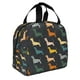 thumbnail image 2 of Easygdp Plaid Dachshund Bolsa Térmica Premium - Tela Oxford Impermeable, Gran Capacidad, Bolsillo Frontal, Unisex para Trabajo, Escuela, Actividades al Aire Libre y Picnics, 2 of 8