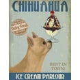 thumbnail image 2 of Fab Funky 12x14 Gold Ornate Wood Framed with Double Matting Museum Art Print Titled - Chihuahua, Fawn, Ice Cream, 2 of 4