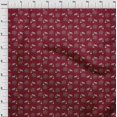 thumbnail image 4 of oneOone Cotton Cambric Maroon Fabric Animal Diy Clothing Quilting Fabric Print Fabric By Yard 56 Inch Wide, 4 of 5