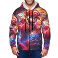 thumbnail image 3 of Sigee Mario W for Men's Zip-Up Hoodie Moisture Wicking and Breathable, Full Zip Hooded Sweatshirt,3X-Large, 3 of 8