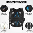 thumbnail image 5 of Laptop Backpack Extra Large  17 Inch Travel Waterproof Backpacks College School Business Men Laptops Backpacks with USB Charging Port 17.3 Gaming Computer Backpack for Men Black, 5 of 6
