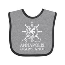 Inktastic Annapolis Maryland Vacation Boys or Girls Baby Bib
