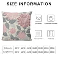 thumbnail image 5 of Pink Gray Dahlia Flower Throw Pillow Cover Circle Dots Floral Beautiful Classic Modern Petal Pillow Case Decorative Men Women Boy Girl Room Cushion Cover for Home Couch Bed, 5 of 5