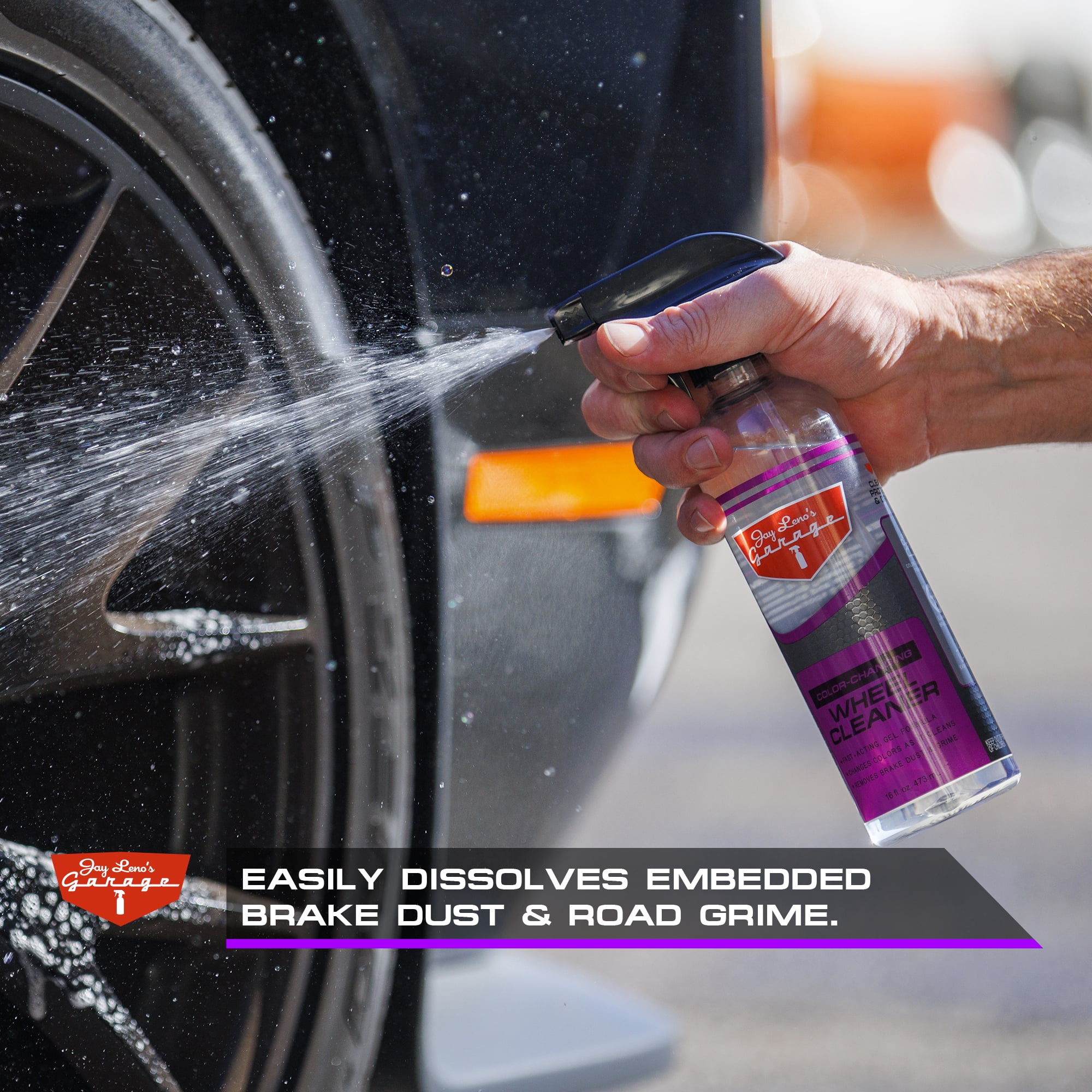 Jay Leno's Garage Wheel Cleaner (16 oz) - Easily Cleans Car Wheels
