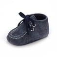 thumbnail image 1 of Baby Boys Girls Lace Up Leather Sneakers Soft Rubber Sole Infant Moccasins Newborn Oxford Loafers Anti-Slip Toddler Wedding Uniform Dress Shoes, 1 of 5