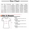 thumbnail image 3 of Mareep Blouse Femme P-3TG Longueur Épaule T-shirt à Manches Courtes Col Rond Imprimé Lettre, 3 of 4