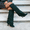 Dark Green, variant on Knee High Square Toe Stiletto Heeled Suede Wide Calf Long Slouchy Formal Winter Boots for Women