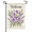 Garden Flag-1, variant on Pansy Lavender Welcome Garden Flag 12×18in Double Sided Watercolor Spring Floral Gentle UV Protected Fade Resistant Weatherproof Decor For Outdoor Porch Lawn Patio Yard Home