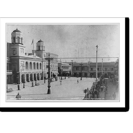 Historic Print, [San Juan, Puerto Rico, and vicinity, 1901-1903: The Central Plaza], 18" x 24"