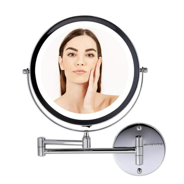 Ovente Lighted Wall Mounted Makeup, Ovente Lighted Wall Mounted Makeup Mirrors