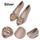 thumbnail image 1 of Zapatos Vestir Planos Sin Cordones Bailarina Boda Mujer Plegables Con Diamantes Imitación, 1 of 9