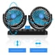 thumbnail image 4 of Ventilador de doble cabeza • Ajustable de 2 velocidades • Rotación de 360° • Ventilador negro en el salpicadero de 7,87x5,9 pulgadas para refrigeración y circulación de aire, 4 of 7