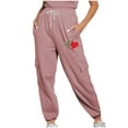 thumbnail image 2 of jjayotai Joggers for Women 2024, High Waisted Love Heart Graphic Sweatpants with Pockets,Y2k Fall Winter Fashion Outfits Trousers, 2 of 8