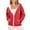 Red, variant on Hoodies for Womens Pullover Zip Up Plus Size Fashion Printed Blouse Long Sleeve Tops Sweatshirt Pockets Hoodied Gfit for Women