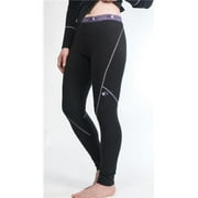 Pajar PAJPW3105BK-M Female Merino Wool Long Underwear, Black - Medium