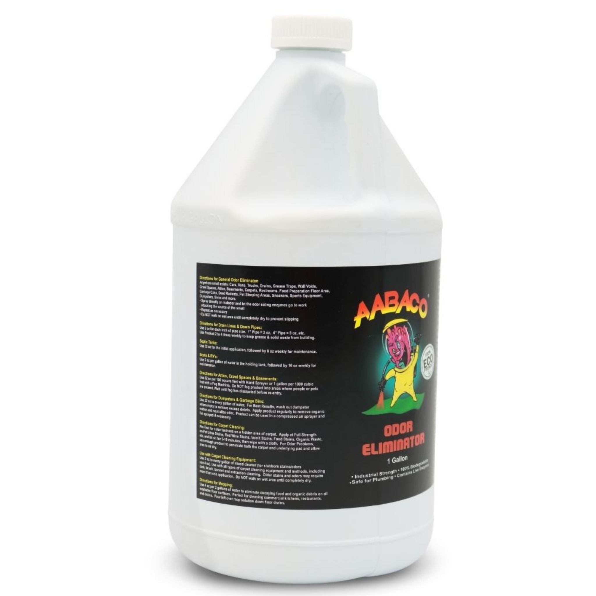 Aabaco Odor Eliminator and Industrial Deodorizer Spray, for Smoke, Animals & More, 1 Gallon