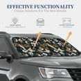thumbnail image 4 of Naloa Dogs 2 Piece Foldable Car Sun Shades, Car Windshield Sunshade, Front Window Sunshade for Car, Truck, SUV - Medium, 4 of 7
