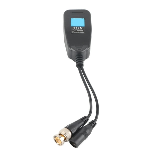 1 Paire Passif Cctv Coax Bnc Vidéo Puissance Balun Émetteur-Récepteur pour Connecteur Rj45, Immunité au Bruit