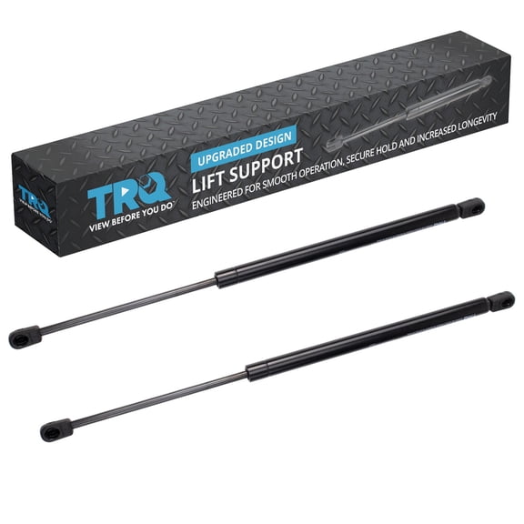 TRQ Driver & Passenger Side Back Glass Lift Support Shock Strut Set Fits 1999-2003 INFINITI QX4 1999-2004 Nissan Pathfinder