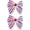 Stripe - Red White Blue, variant on 4th of July Patriotic Hair Bows for Women & Girls - 5" Red White Blue Hair Clips Metal Barrettes Sparkly Sequins Hair Accessories for Independence Day, Memorial Day