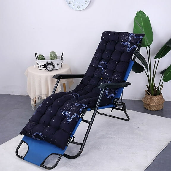 Extra Thick 61 Inch Patio Cushion with Secure Ties - Non-Slip Chaise Lounger & Swing Bench Pad for All-Weather Comfort
