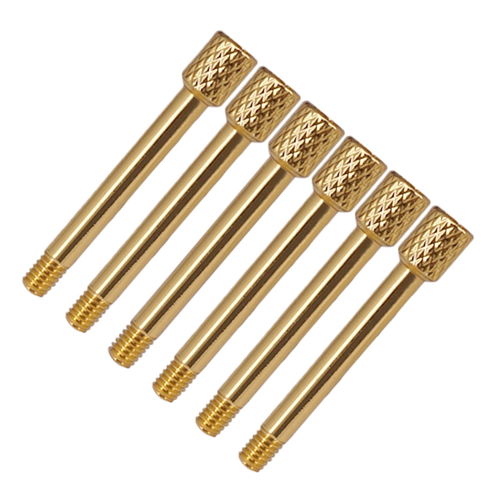 6 Pcs Brass Electric Guitar Tremolo Bridge Saddle Clamp Lock String ...