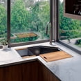 thumbnail image 5 of Strictly Sinks 30 In Undermount Corner Kitchen Sink Black, 16 Gauge Stainless Steel Butterfly Workstation Sink, 5 of 7