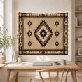 thumbnail image 5 of Geometric Diamond in Cream Field, Peaceful Boho for Southwestern Decor Lovers, Rustic Wall Art, Housewarming Gift Tapestry Wall Hanging for Bedroom and Living Room, 5 of 7