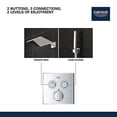 thumbnail image 2 of Grohe 29141000 Thermostatic Trim with Module Smart Control Dual Function, Starlight Chrome, 2 of 7