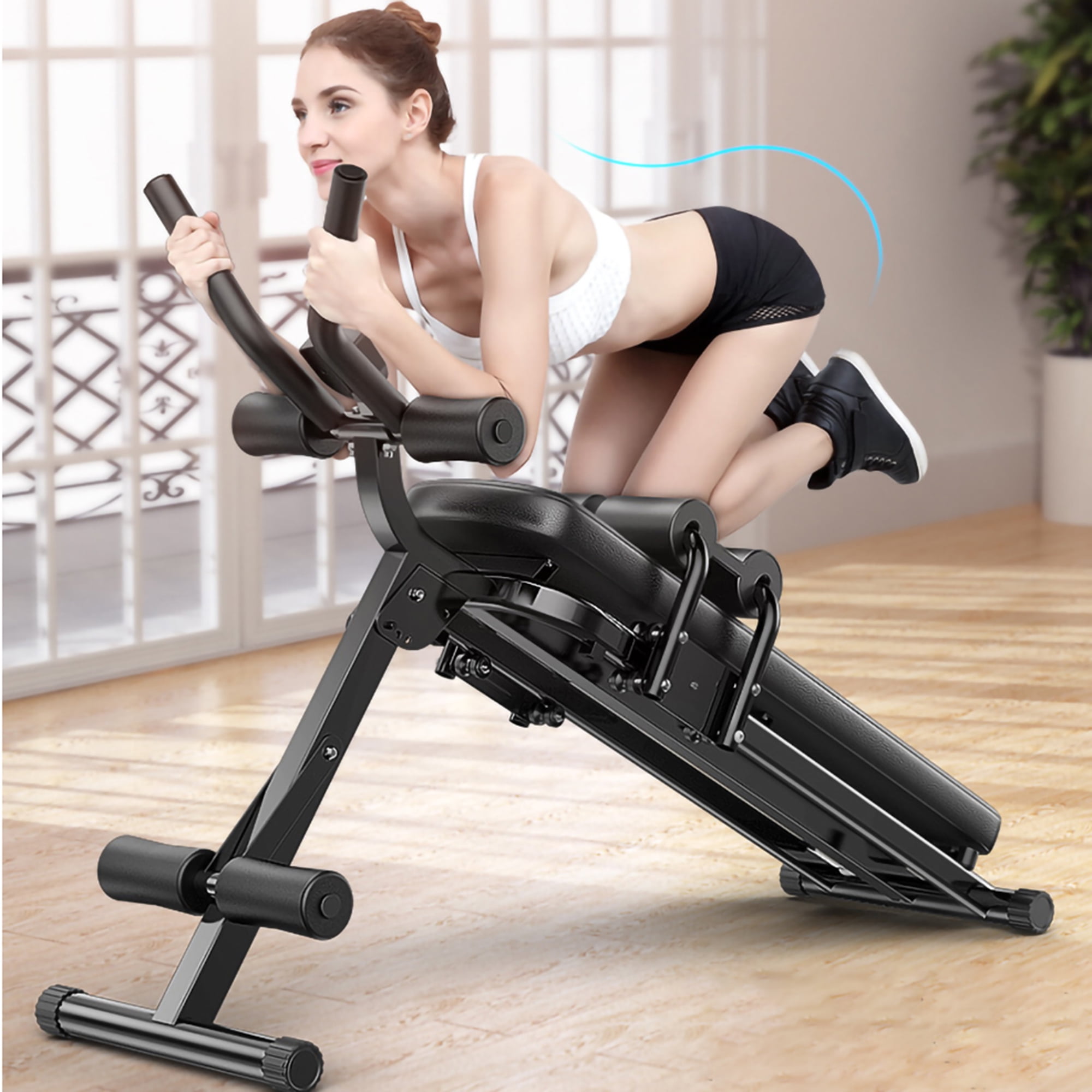Foldable Decline Sit Up Bench Crunch Board Fitness Home Gym Exercise Sport 