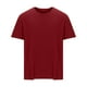 thumbnail image 1 of Playera Elvqul para Caballero Manga Corta Rojo Playa de Color Sólido Cuello Redondo Algodón, 1 of 4