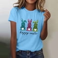 thumbnail image 2 of Camiseta de Cuello Redondo de Impresión de Pascua de Moda de Primavera Y Verano para el Uso Diario, 2 of 5