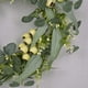 thumbnail image 2 of Corona de eucalipto ckepdyeh, corona de hojas de eucalipto artificiales con bayas grandes, corona de vegetación de primavera/verano para puerta de entrada, 2 of 7