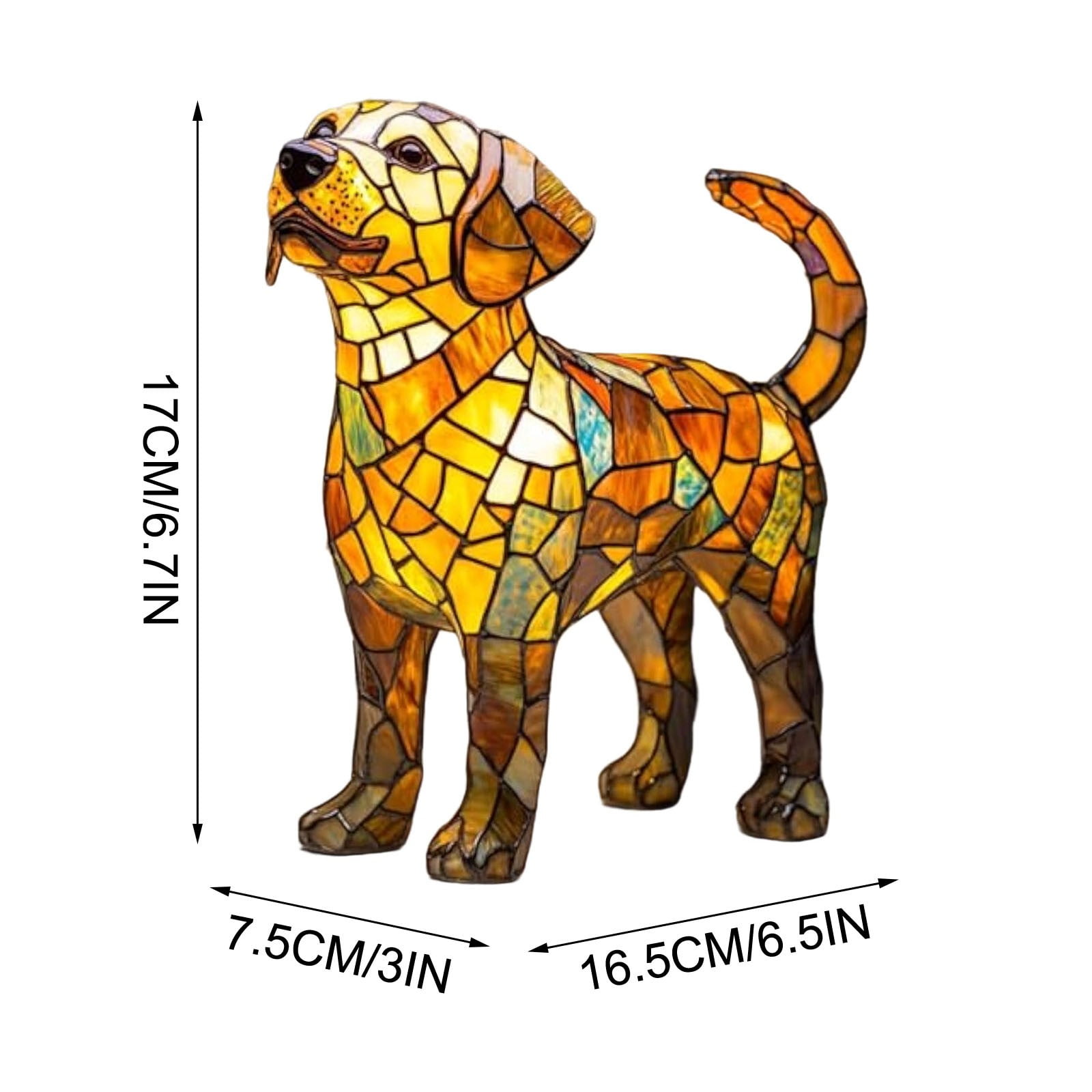 Dog Lamp - Dog Series Art Night Light, Stained Resin Dachshund Tabletop Night Light, Cute Dogs Themed LED Table Lamps, Funny Gift for Pets Lovers