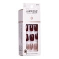 thumbnail image 5 of Impress Design Press On Nails , No Glue, Red, Short Length, Squoval Shape, 33 Pieces, 5 of 7