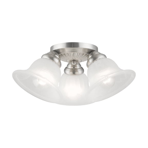Livex Lighting Edgemont Ceiling Mount in Brushed Nickel