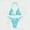 Light Blue, variant on Sakmal High Waisted Womens Swimsuits Bikinis Two Piece Sets Orange Sexy Swimwear Padded Push Up Triangle Swimsuit Sets